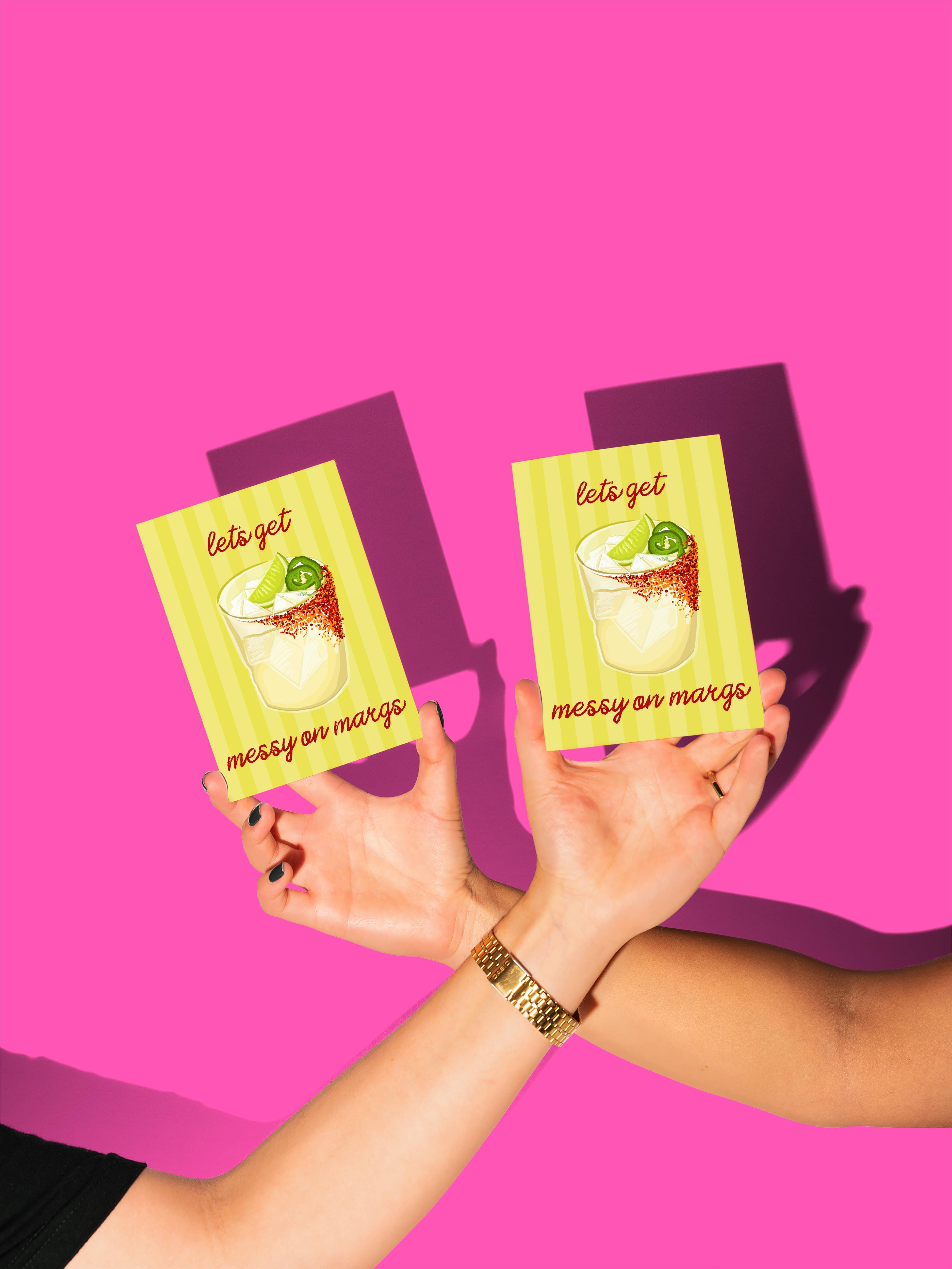 by Rosybum - Wholesale Birthday card - Let's Get Messy On Margs Birthday Card - Spicy Margarita2