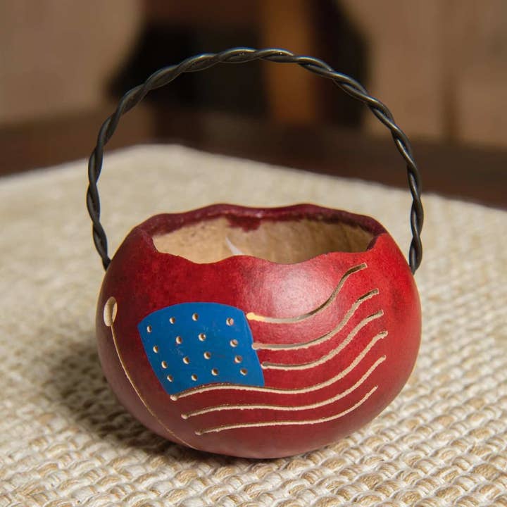 American Flag - Basket for wholesale by Meadowbrooke Gourds