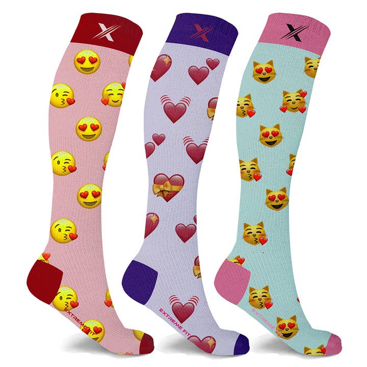 Extreme Fit Wholesale – wholesale Socks – Unisex – EMOJI COLLECTION - 3 ASST STYLES