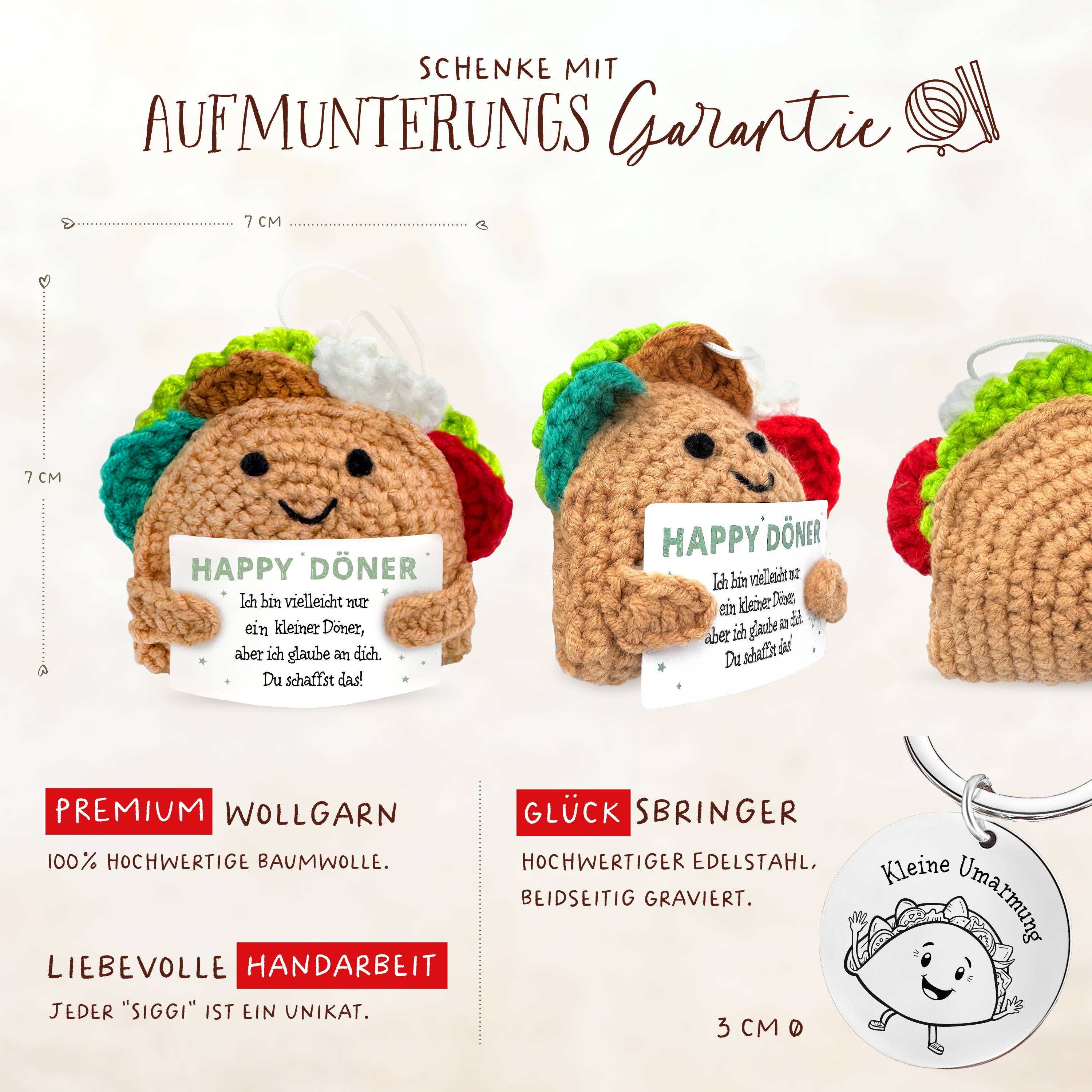 LOViLEE – Engroshandel Spøg og skæmt-gave/gaveartikel – Happy Döner Diggi | Lykkebringer-sæt | Nr. HF-022