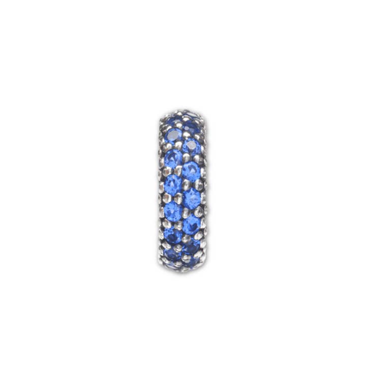 Blue Pave Bead Charm for wholesale by nomades