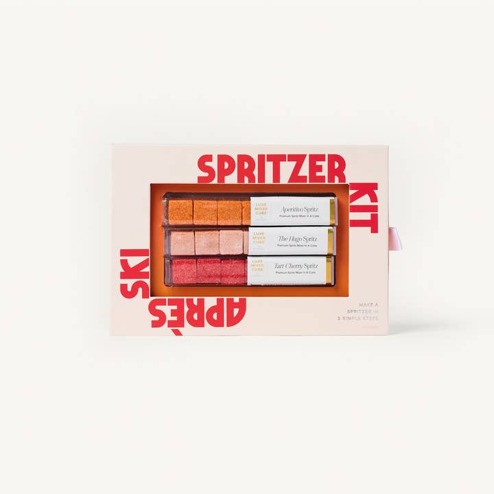 Trio de cubes mélangeurs Spritzer Après-Ski pour champagne/vin pour la vente par TEASPRESSA | LUXE Mixer Cube