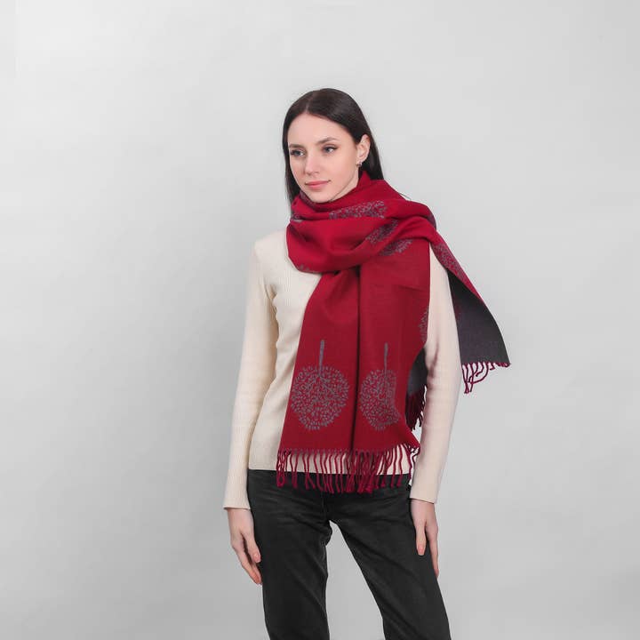 Cachecol de Árvore de 2 Lados IRS-024F 60cm x 190cm por atacado de Celtic Ore Crafts