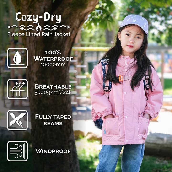 Jan & Jul - Wholesale Raincoat - Kids - Macarons | Cozy-Dry Waterproof Jacket6
