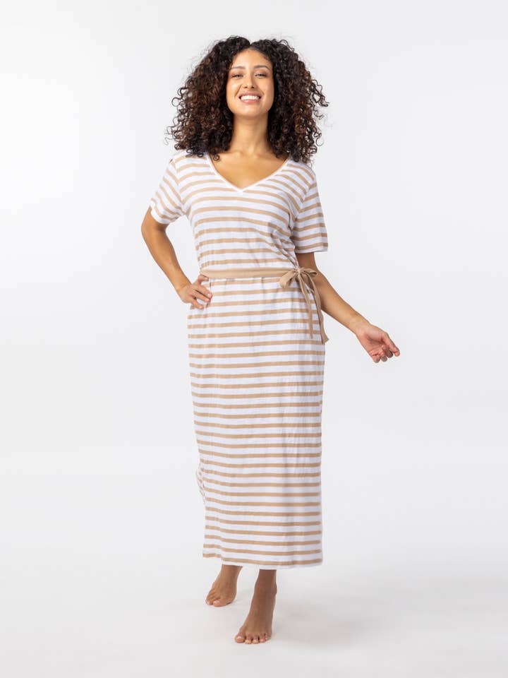 Vestido Salina de algodão orgânico com comércio justo por atacado de Veraluna Sustainable Clothing