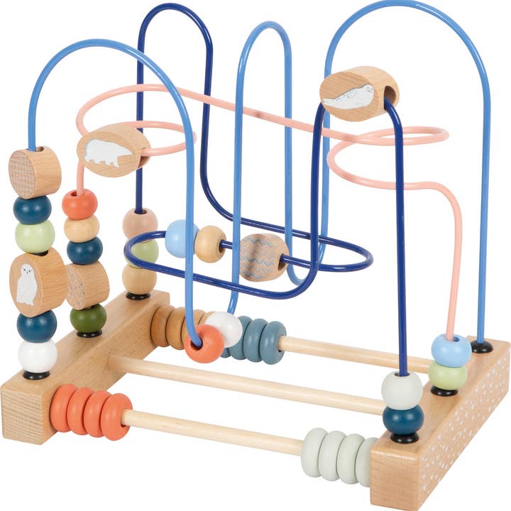 small foot - Vente Jouet en bois – enfant - Boucle motrice « Arctic » en bois | jouet de motricité fine3