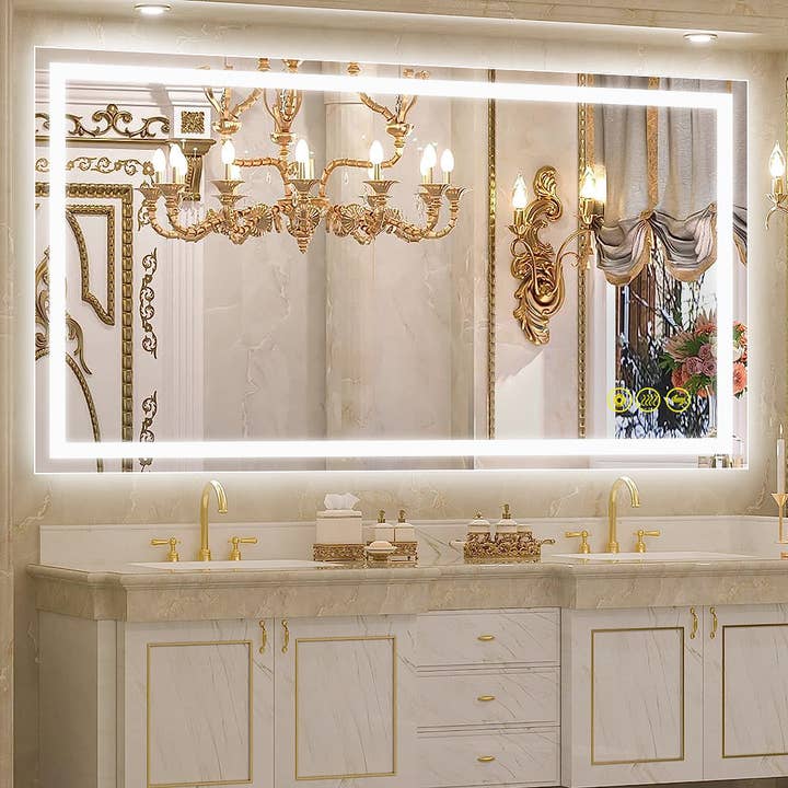 Brio Lighting - Wholesale Bathroom Mirror - GlareGuard 24x40" Anti-Fog Backlit LED Bathroom Mirror2