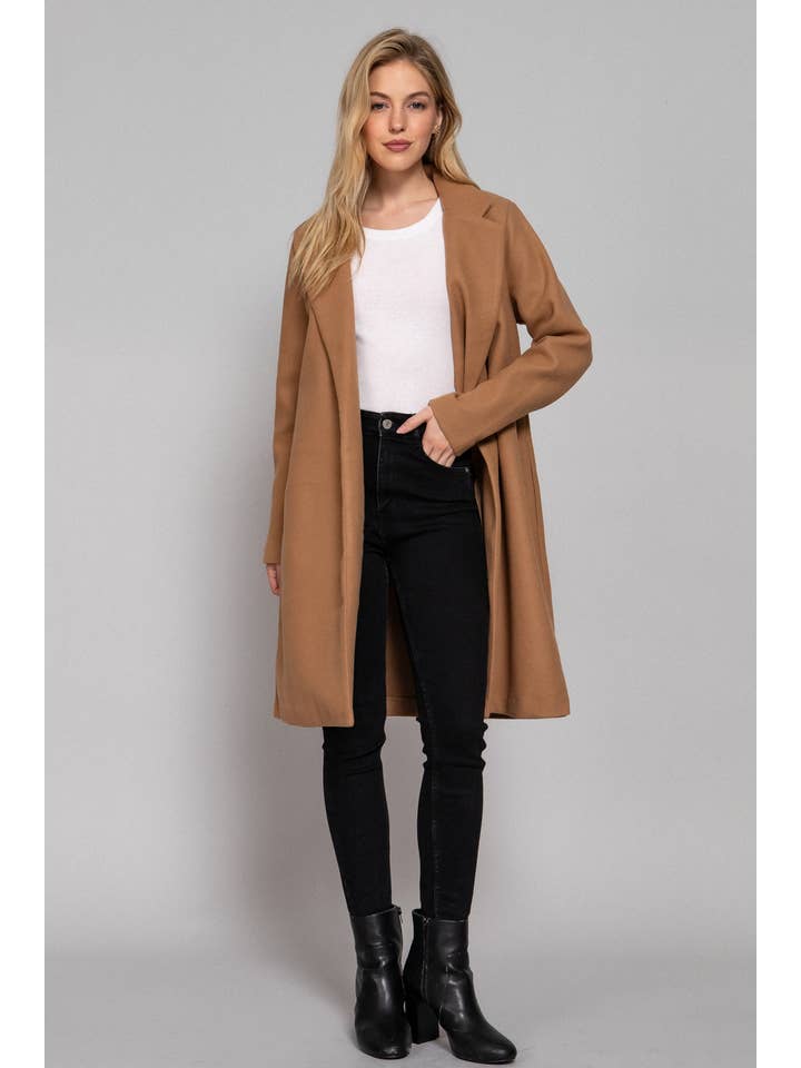 Active Basic | Active USA – wholesale Coat – Women’s – Long Sleeve Open Front Soft Felt Long Coat24