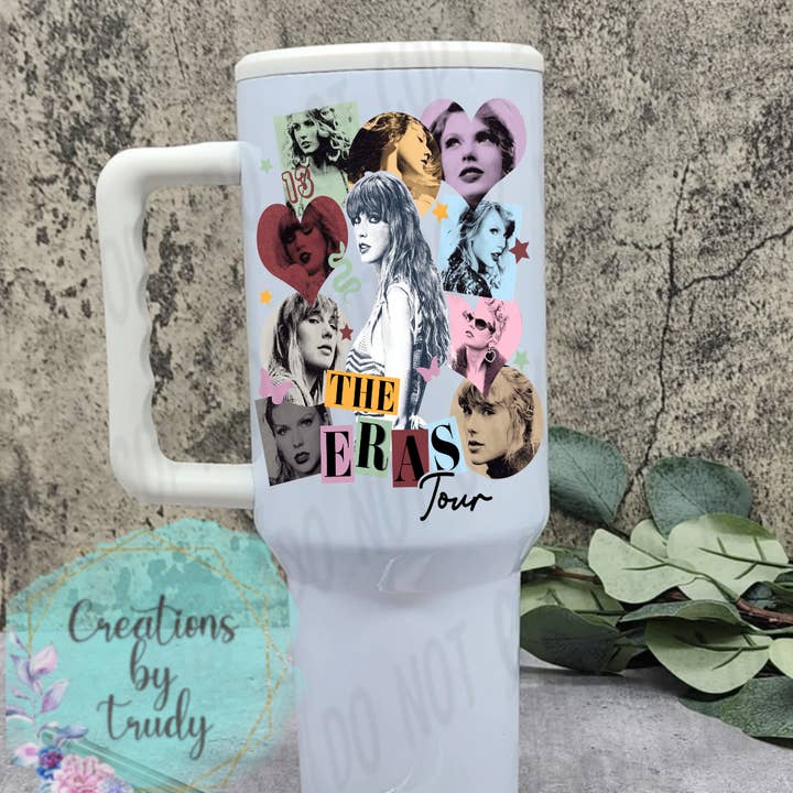 Creations by Trudy - Wholesale Insulated Mug/Tumbler - Singer tour, swift, eras- 40oz stainless steel tumbler0