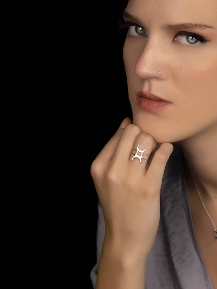 Nano Gemini ring voor wholesale door MysticJ