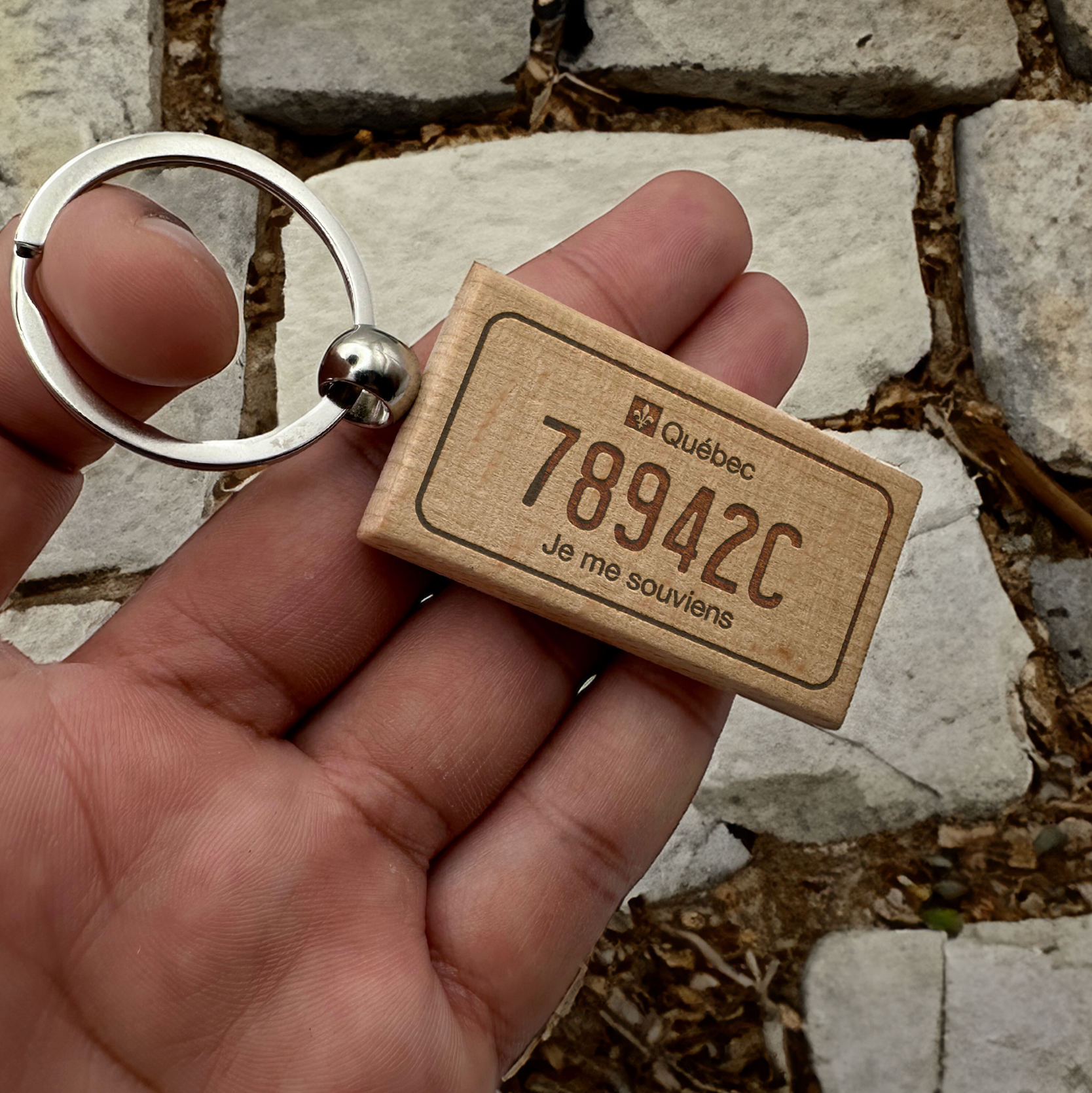 Harkak Creative - Wholesale Keychain - Unisex - Alberta Mini license plate keychain Canada gifts Tags2