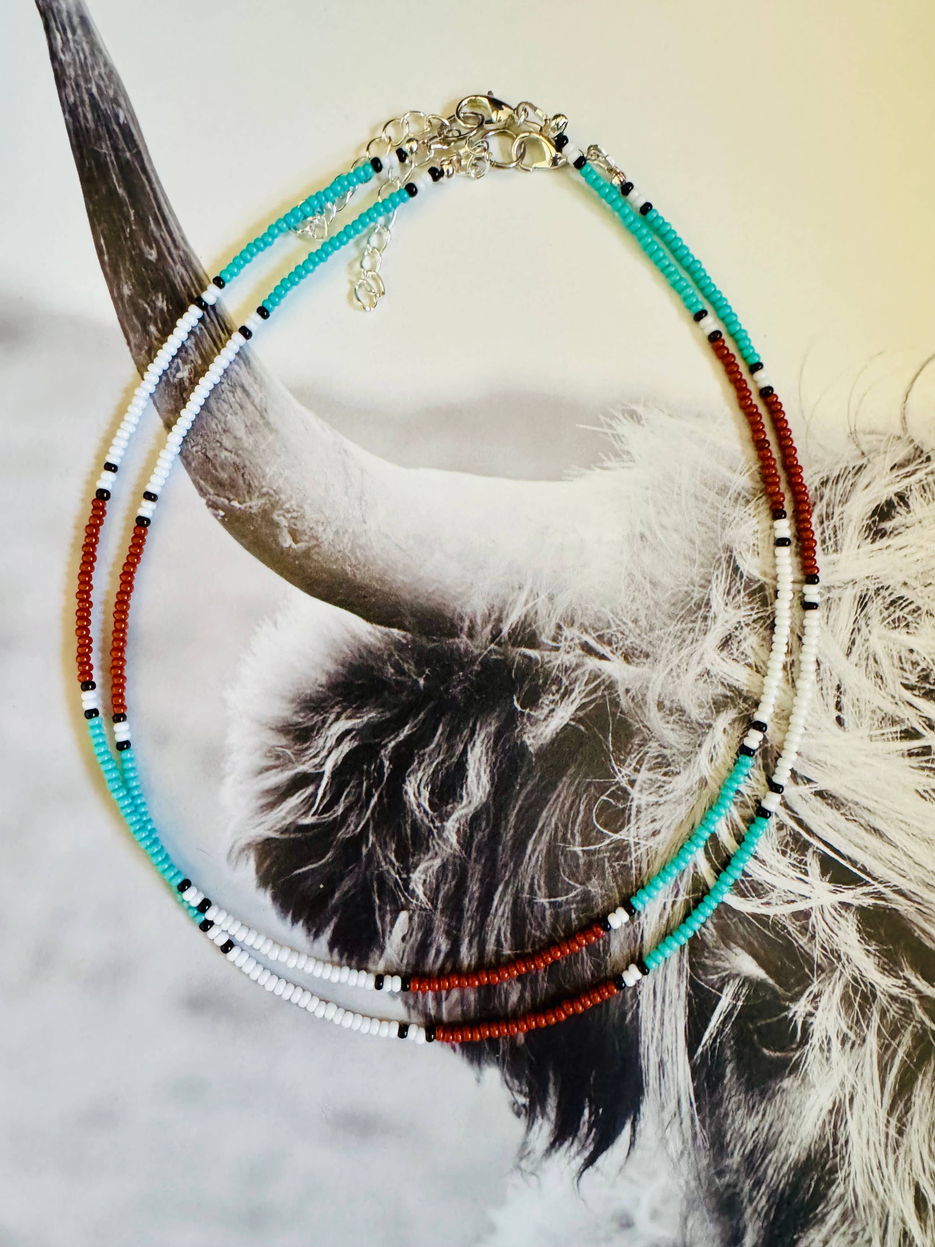 Wild Hancock Creations – Engroshandel Choker/colliers – Vestlig perlehalskæde/ Boho choker/ Lille choker0