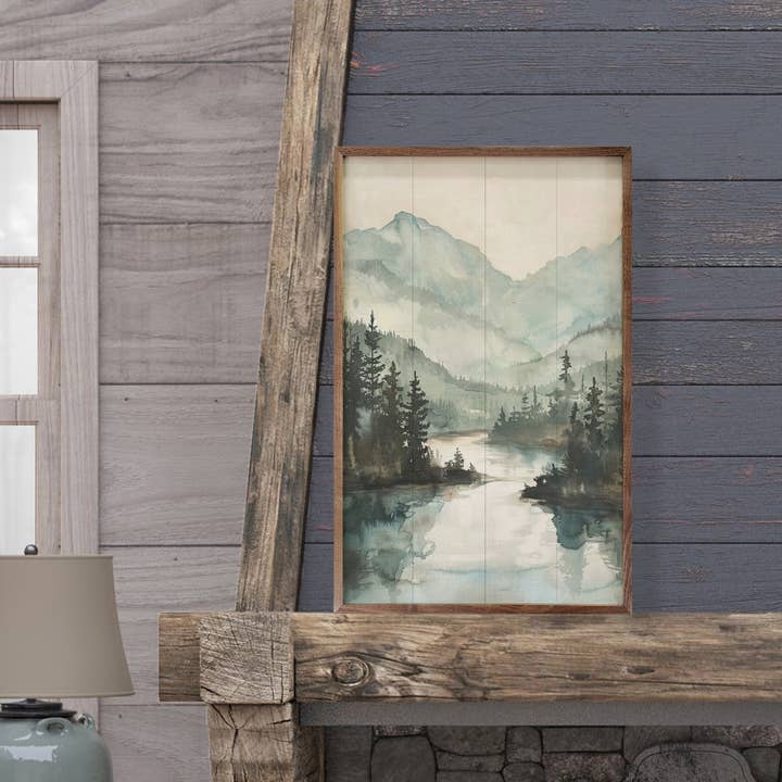 Kendrick Home - Wholesale Art Print - Mountain River View2
