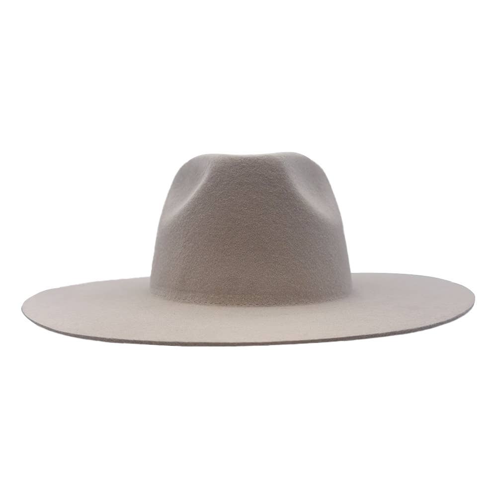 American Hat Makers - Wholesale Fedora - Unisex - 100% Wool Felt Flat Brim Fedora Hat - Style Rancher33