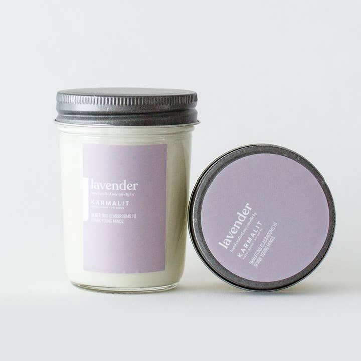 Lavender Candle for wholesale by KarmaLit