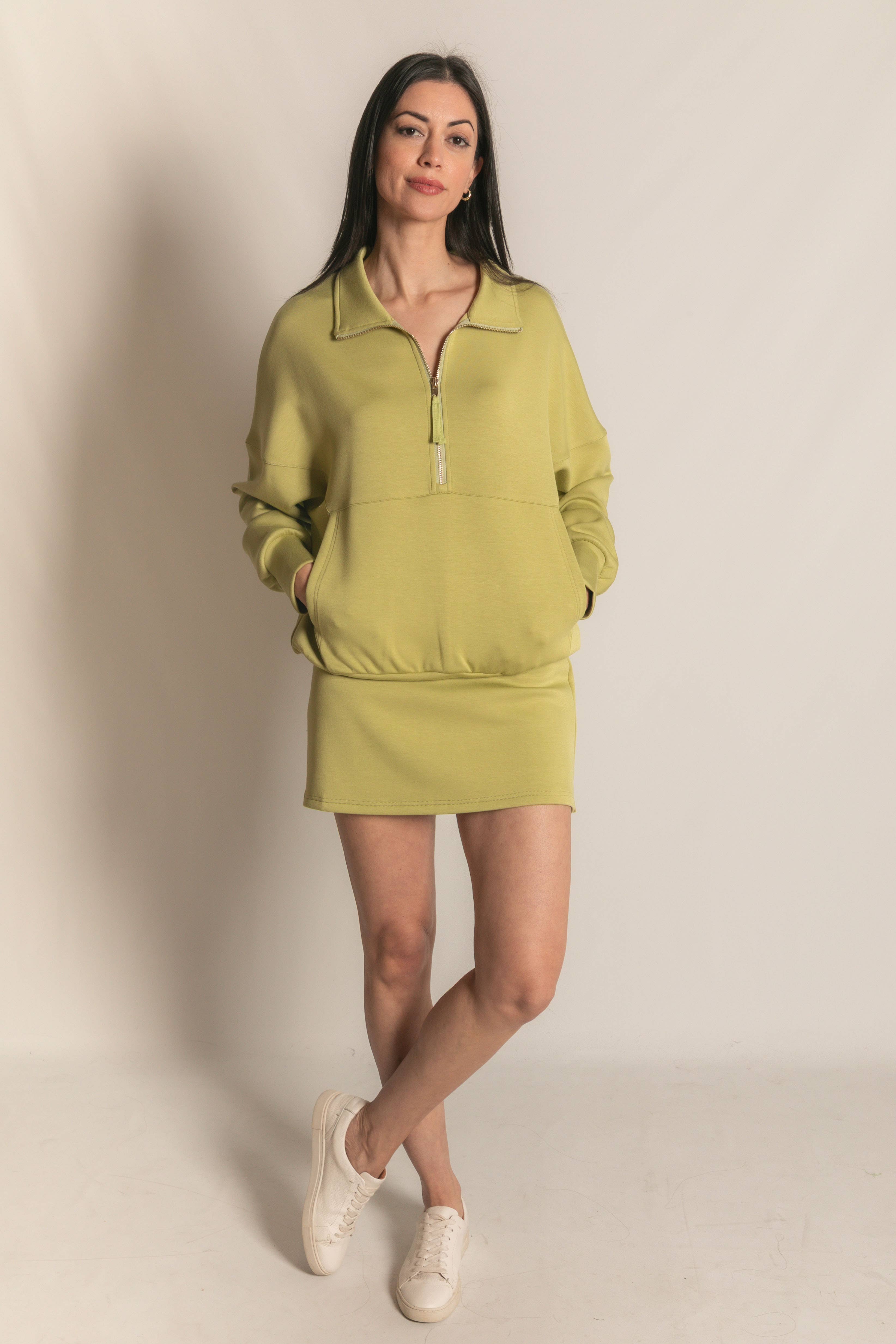 P. CILL - Vente Sweat-shirt – femme - Pull zippé P. CILL Butter en modal57