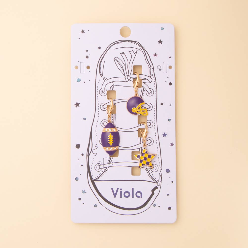 SP Sophia Collection - Wholesale Shoe Accessories - Game Day Shoe Chain with Assorted Charms3