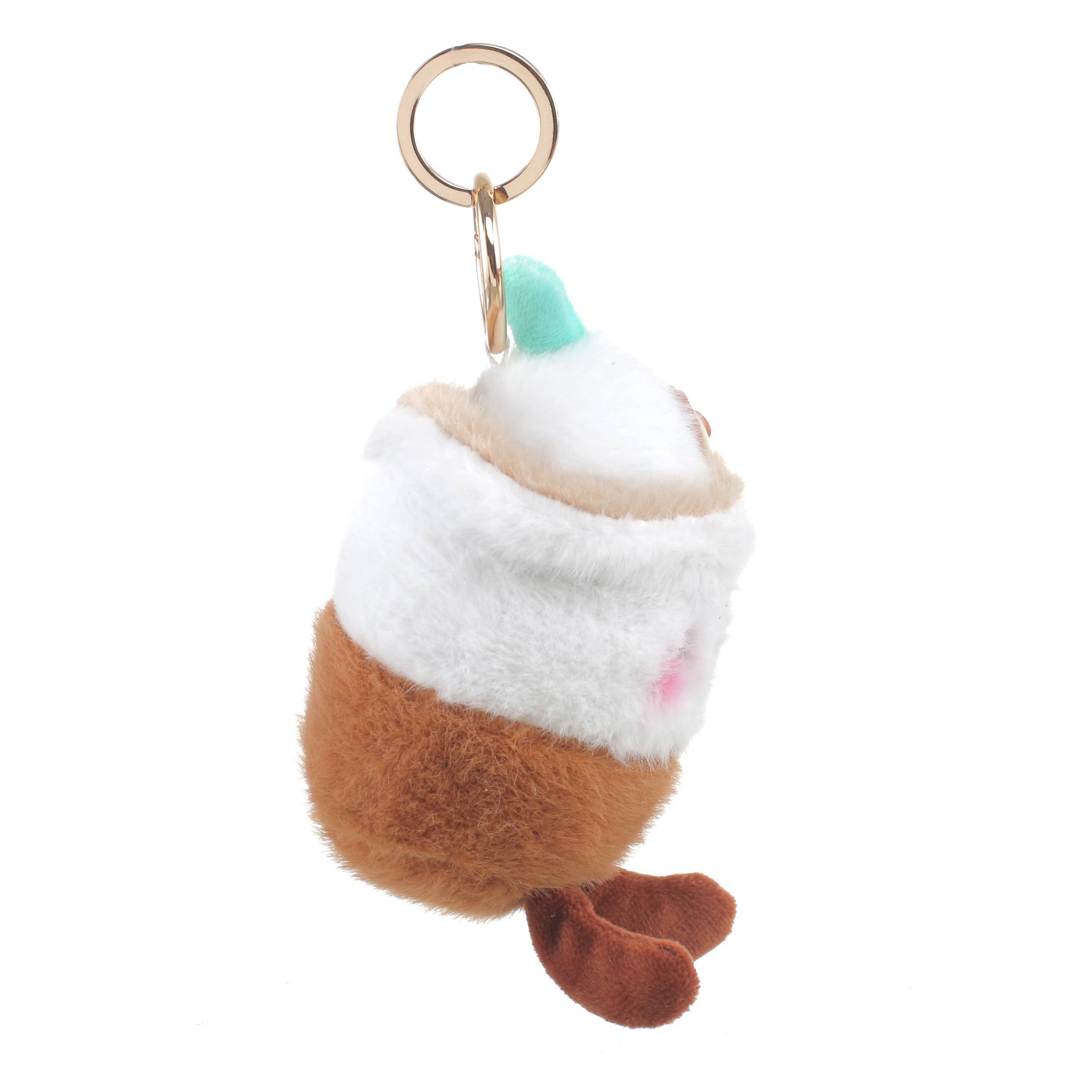 Bessie London – wholesale Keychain – Women's – PLUSH ICED COFFEE BAG CHARM10