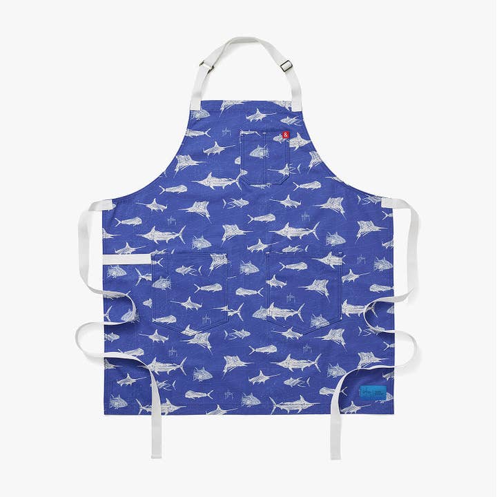 The Limited Edition Essential Apron - Guy Harvey for wholesale by Hedley & Bennett