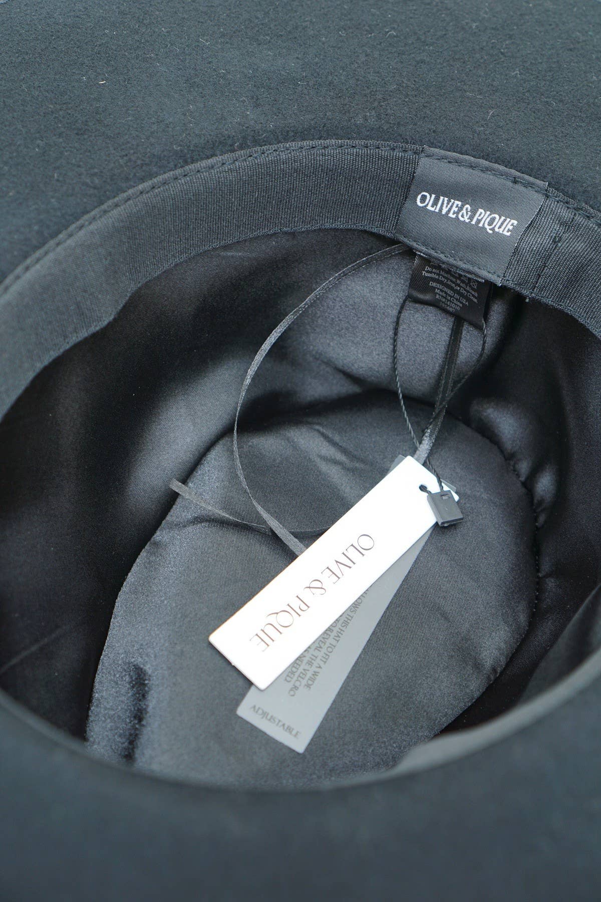 Olive & Pique - Wholesale Fedora - Women's - BARRY - Signature 100% Wool Felt Rancher Hat, Black6