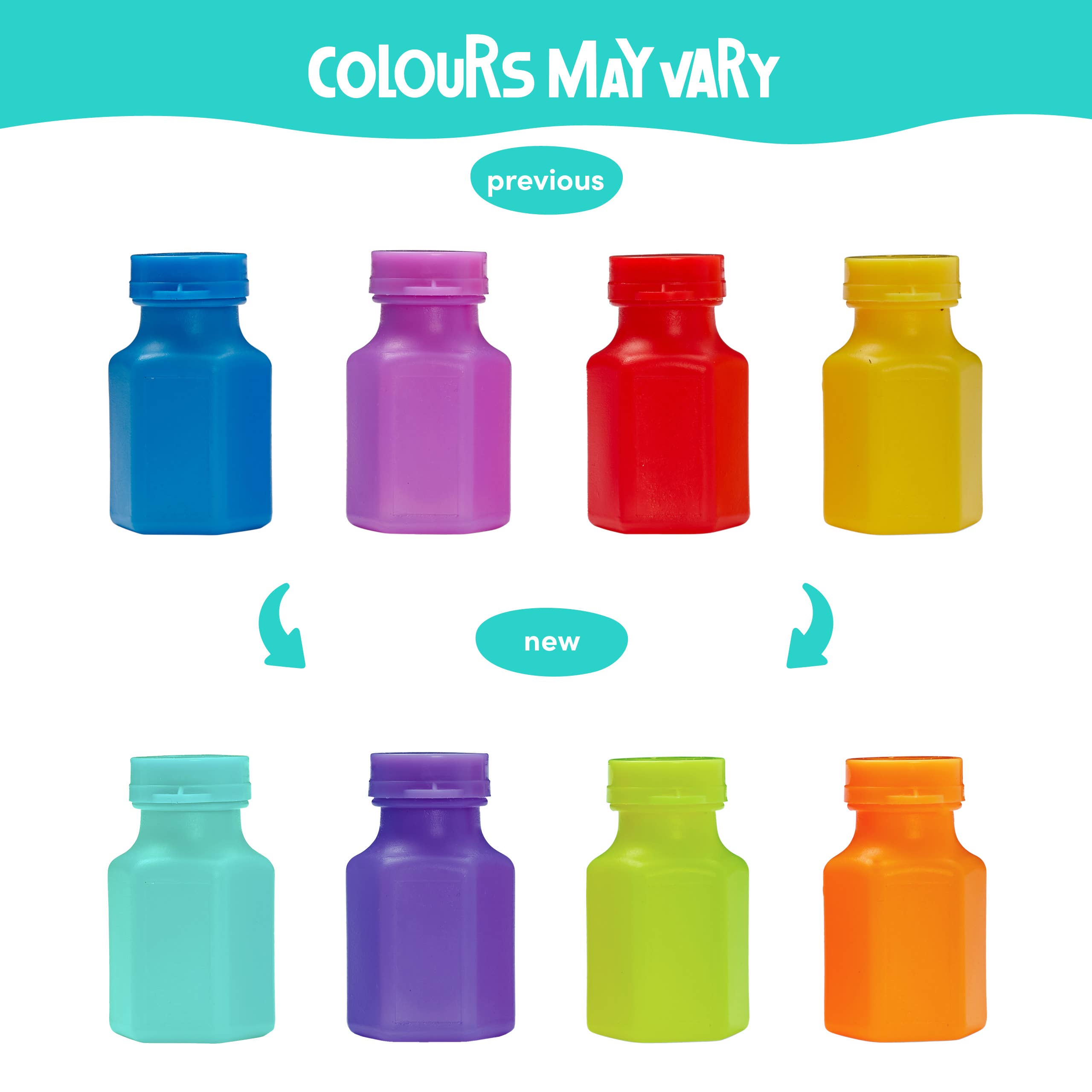 The Twiddlers – Großhandel Seifenblasenstab – Kinder – 48 Mini Party-Seifenblasensets mit Stäbchen – 17 ml2