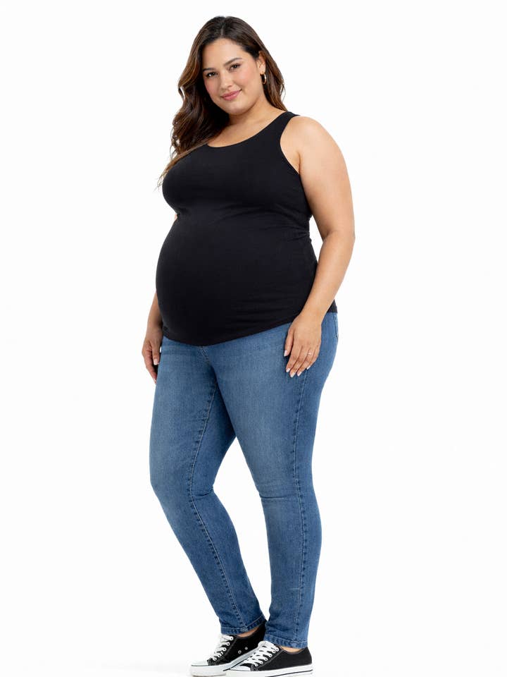 Plus Size Maternity 28" Skinny Ankle Jean in Summer for wholesale by 1822 Denim