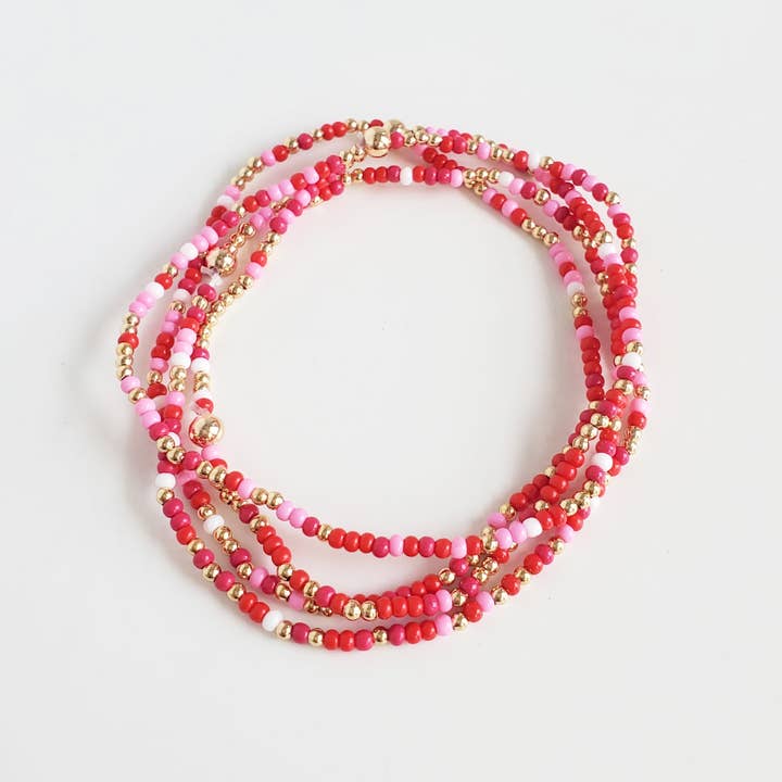 Strawberry Miyuki Armband för wholesale av Alma Libre Jewelry