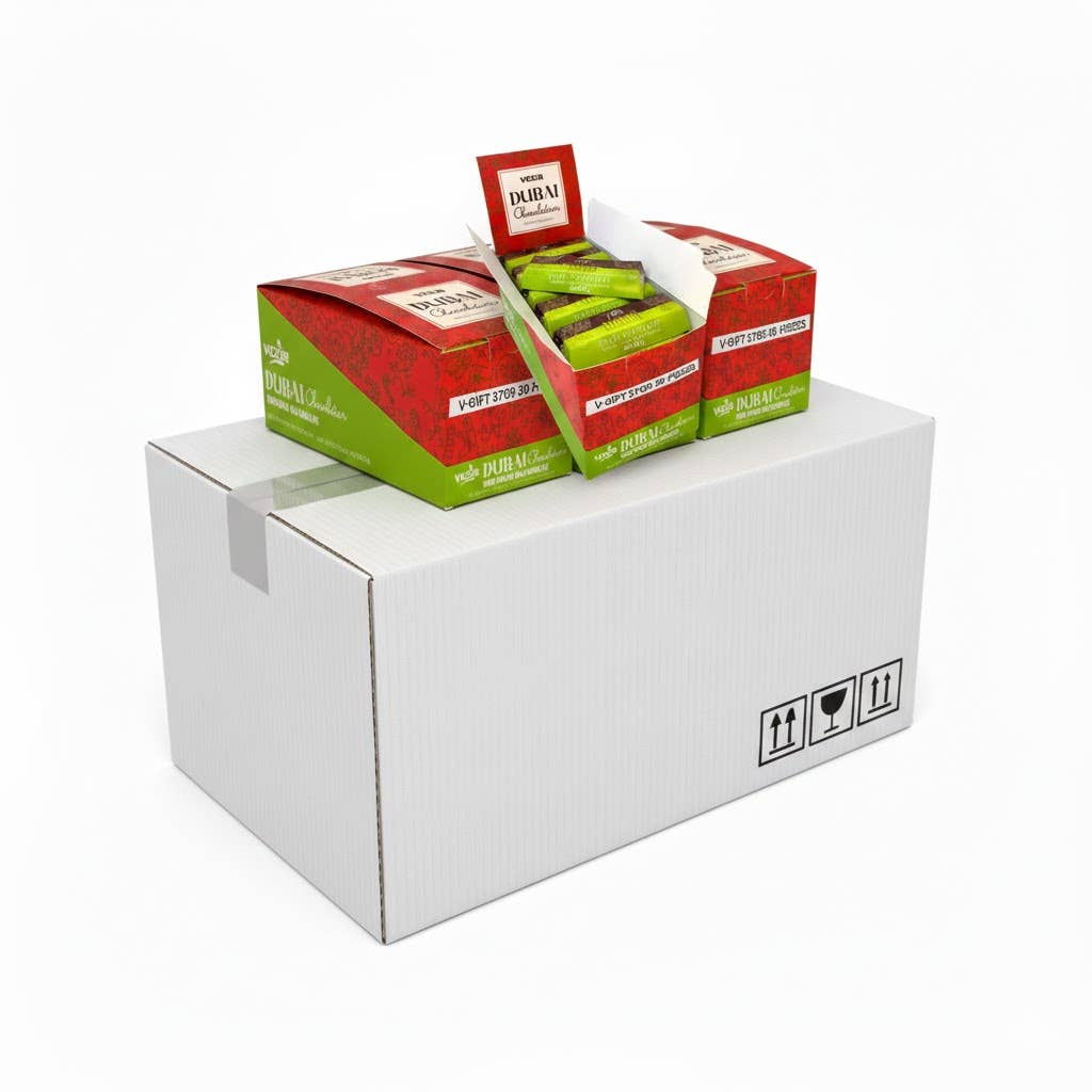 Aladdin - Wholesale Chocolate Bar - Dubai Chocolate Bar 37g V-Gift Pistachio Crispy Halal6