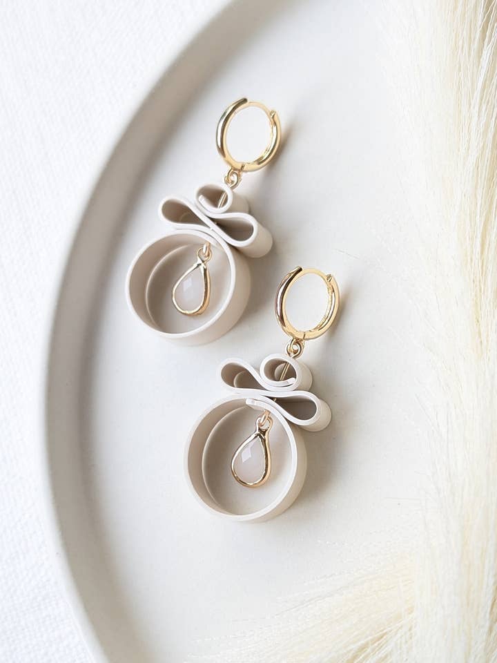 Huggies #3 - Ribbon Collection - Neutral Floral Palette #1 for wholesale by Momo Studio LLC