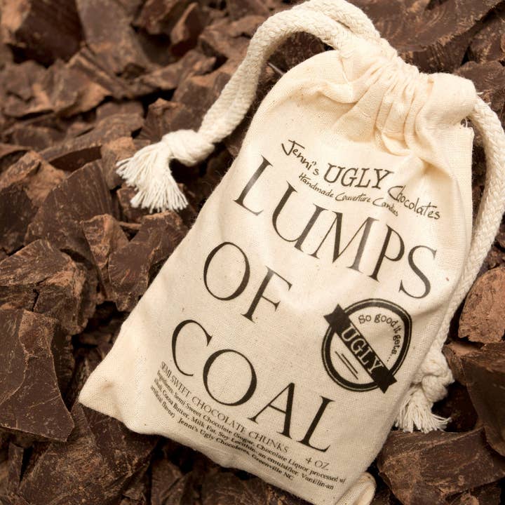 Jenni's Ugly Chocolates - Wholesale Chocolate - Chocolate Lumps of Coal - Holiday Stocking Stuffer
