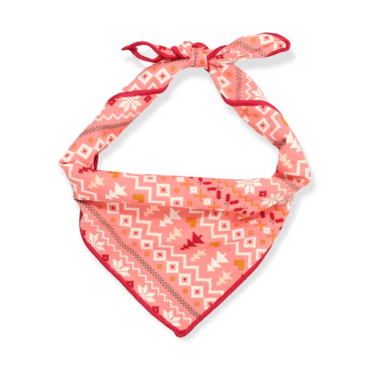 Ugly Sweater in Pink Dog Bandana | The Oxford Dog for wholesale by The Oxford Dog