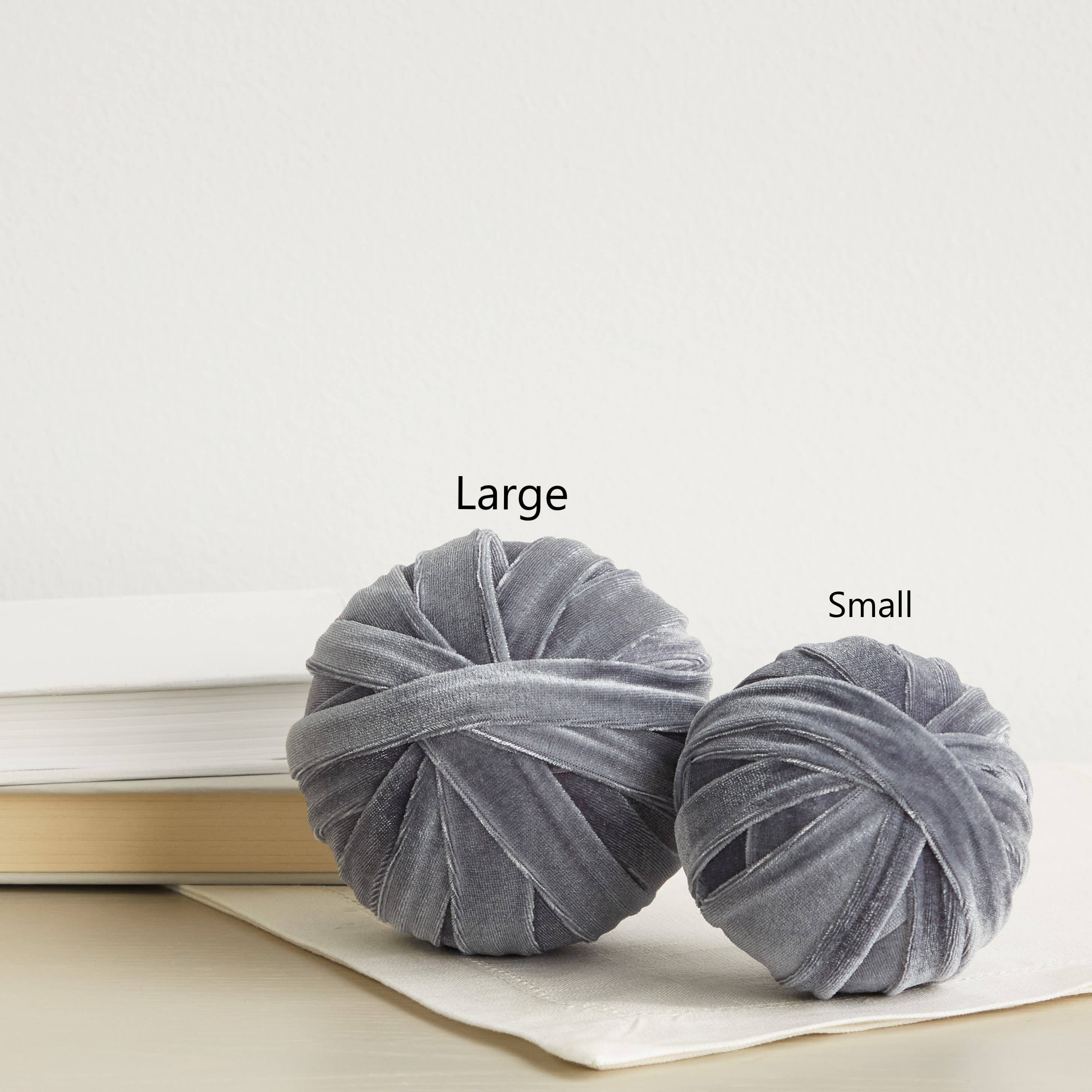 Your Heart's Content - Wholesale Decorative Tabletop Object - Velvet Spheres Spring Table Decor Fall Centerpiece Gift for13