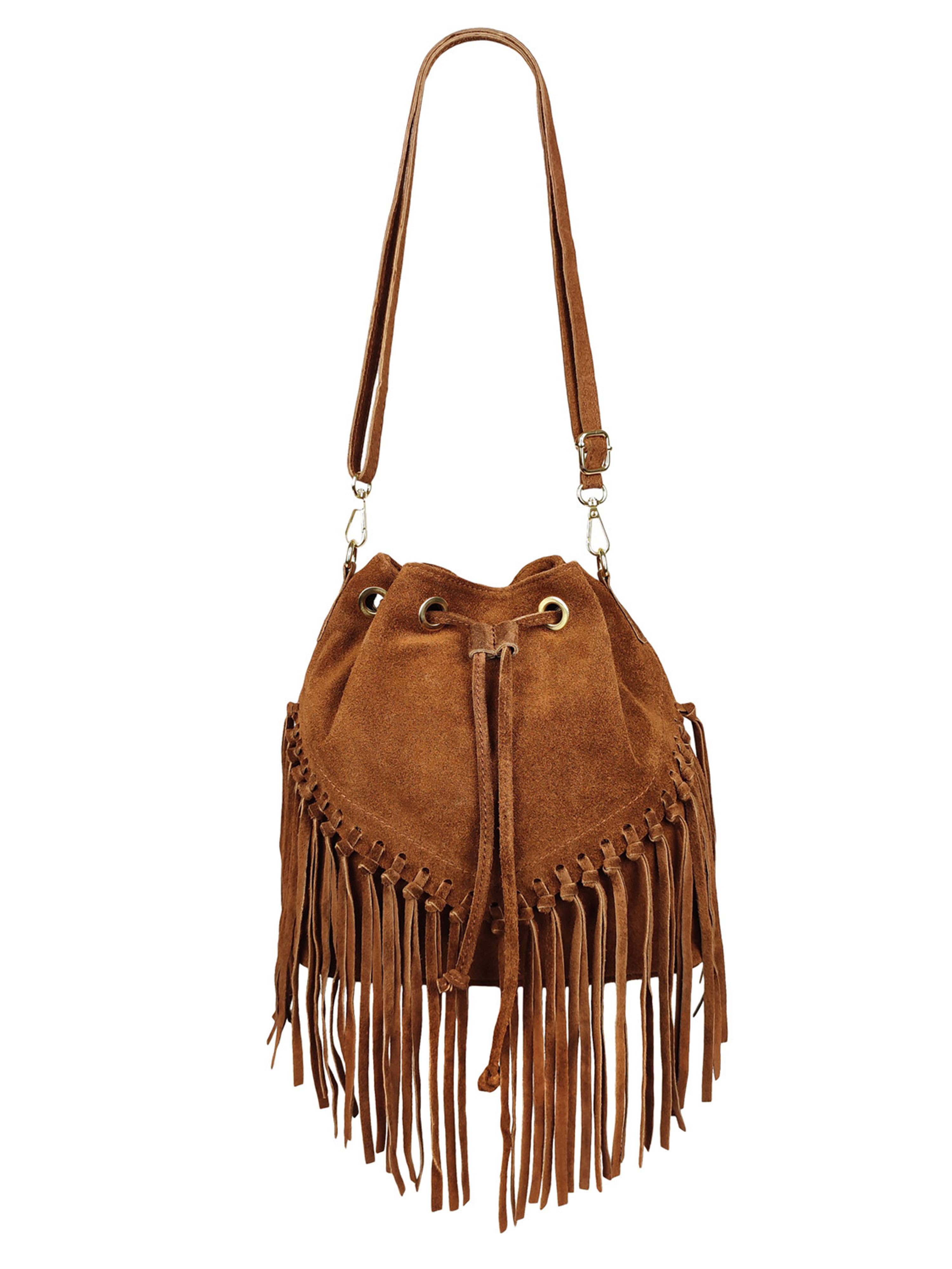 Florence Leather - Wholesale Shoulder Bag - Women's - Fringed suede bag8
