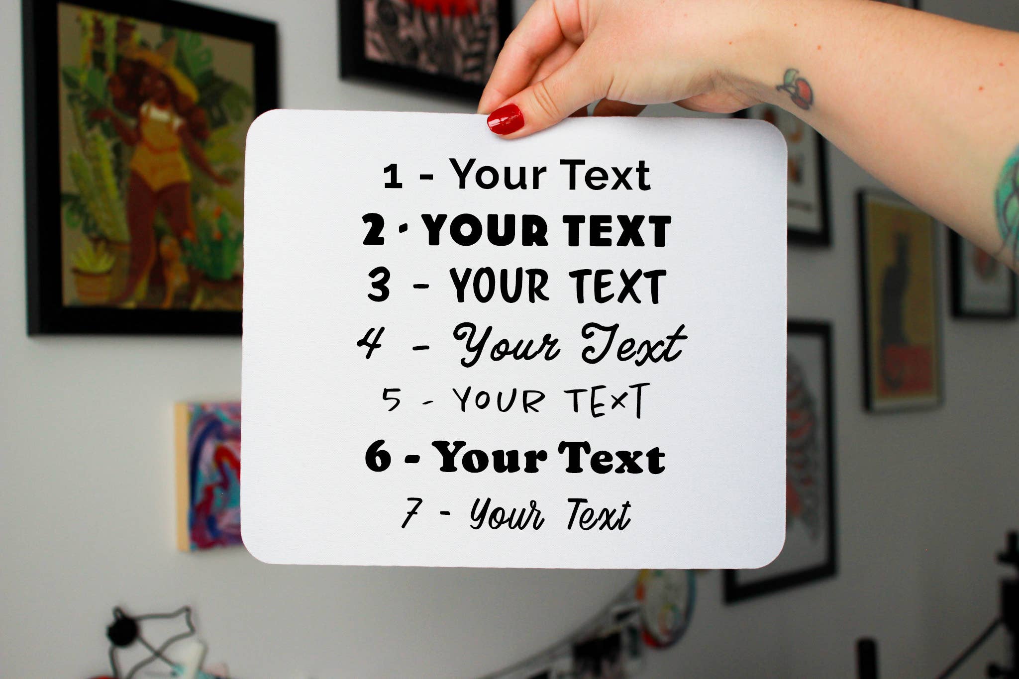 Betina C Koche - Wholesale Mousepad/Trackpad - Custom Mouse Pad | Add Your Text or Image7