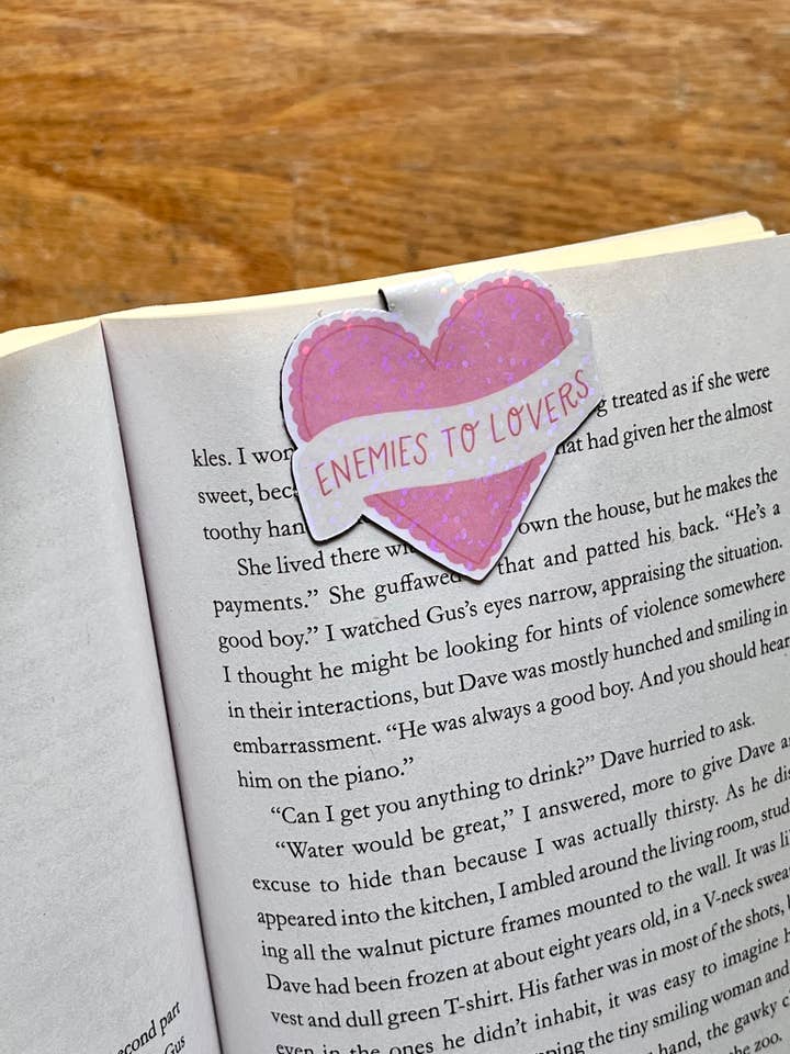 Enemies to Lovers Magnetic Bookmark for wholesale by Hanstan Studio