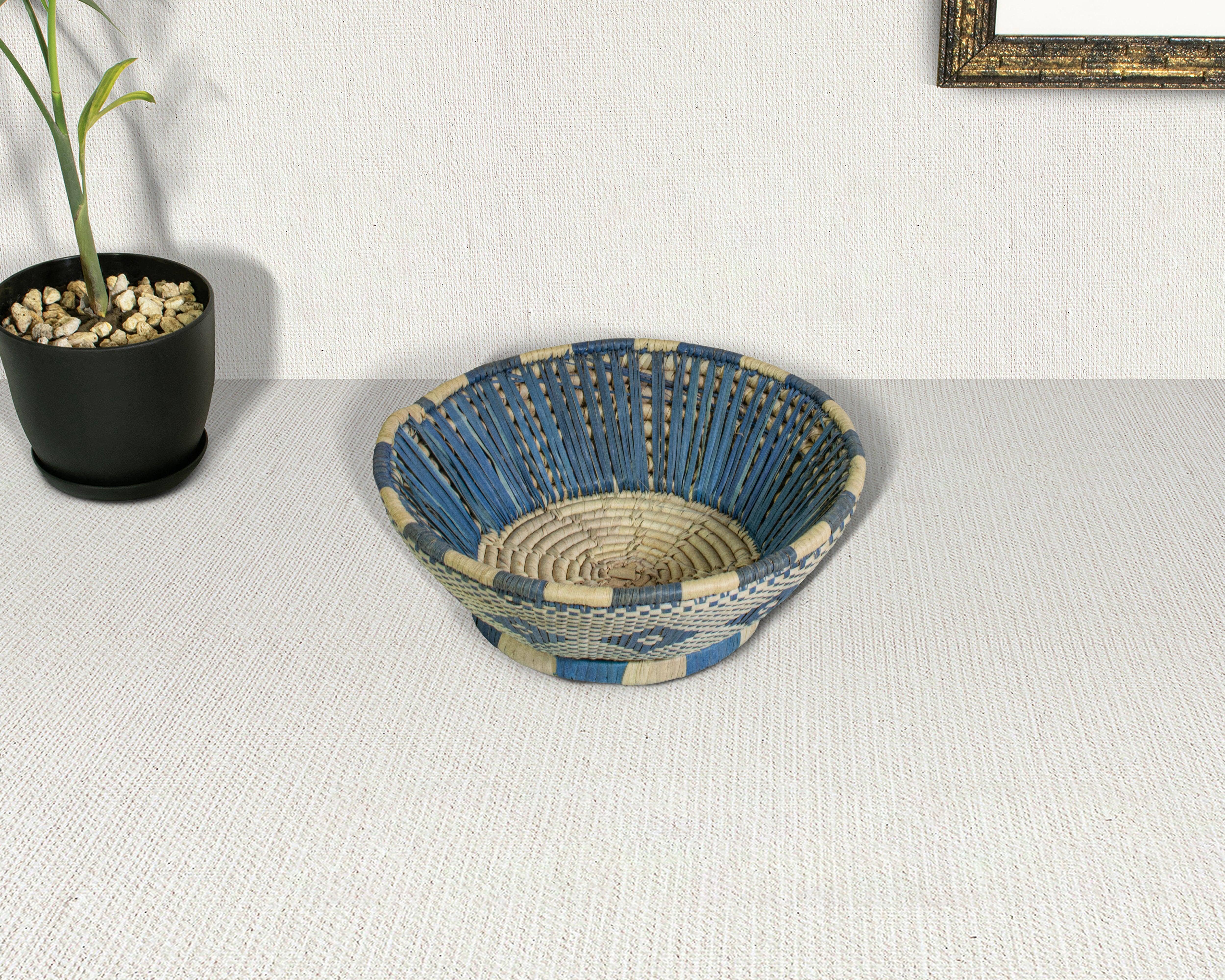 ArtisanalEmporiumLLC - Wholesale Fruit Basket - Blue Orion - Fruit & Vegetable Bowl Basket 7-inch 6