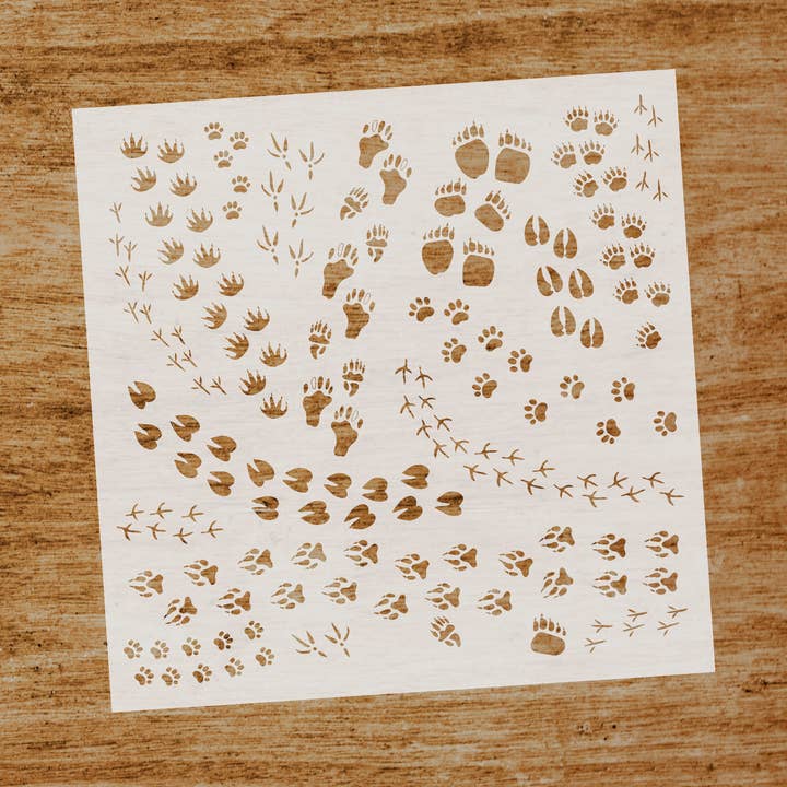 Stencil Footprints and footprints for wholesale by Evyre Scrapbooking