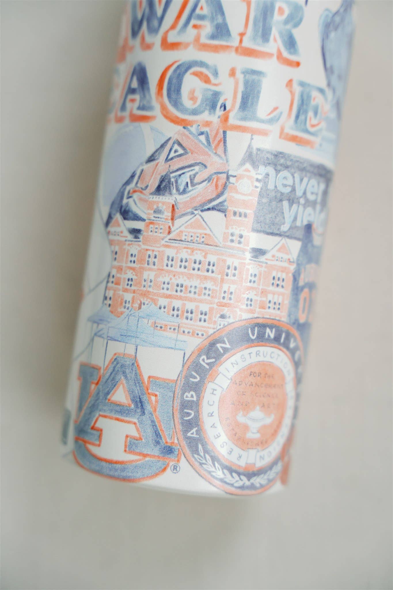 Gracefully Made Art - Wholesale Water Bottle - Auburn University 32 oz Insulated Water Bottle 2