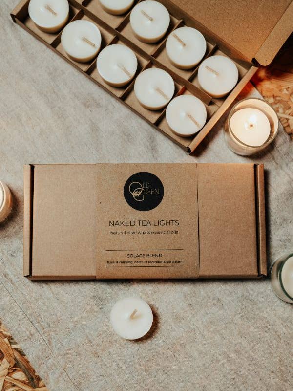 Solace Tea Lights for wholesale by Old Green