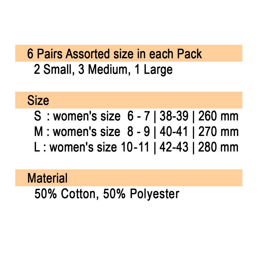 Sensibling Corp. – wholesale Tofflor - Dam – 6 par krabbiga salta broderade randiga inomhustofflor8