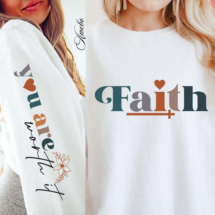 Faith Sweatshirt mit Rundhalsausschnitt für den Großhandel von My Carolina Moon