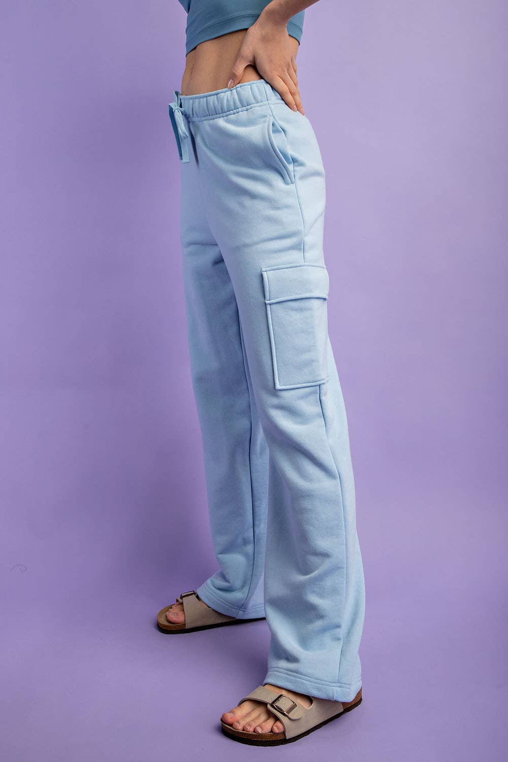 Rae Mode - Wholesale Pants - Women's - FRENCH TERRY STRAIGHT CARGO SWEATPANT14