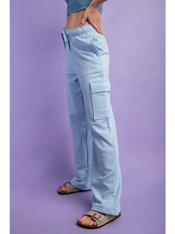 Rae Mode - Wholesale Pants - Women's - FRENCH TERRY STRAIGHT CARGO SWEATPANT39