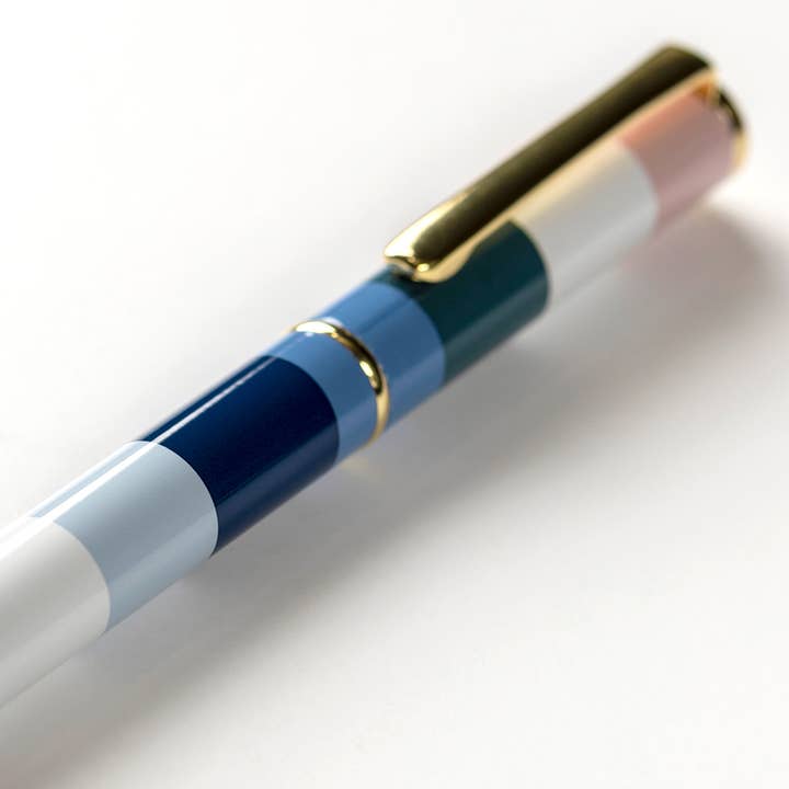 Busy B - Wholesale Pen - Ballpoint Pen - Stripe, Black Ink, Presentation Box, Desktop