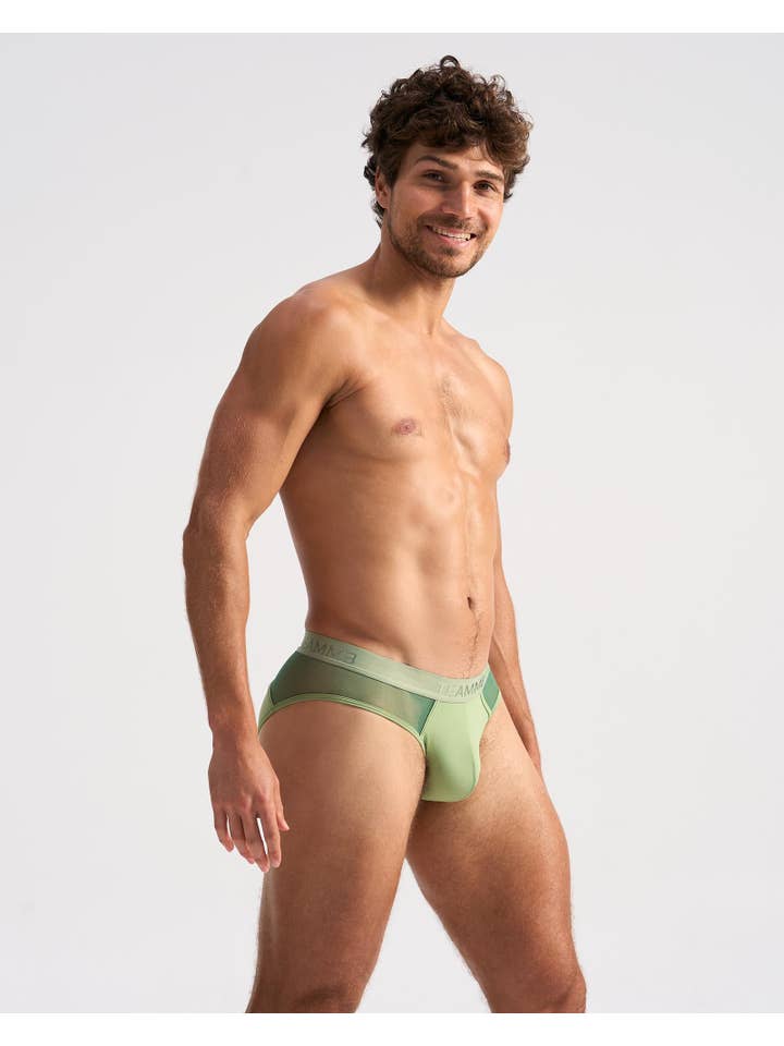 TEAMM8 – Großhandel Unterwäsche – Herren – Score Sheer Slim Slip - Salbei2