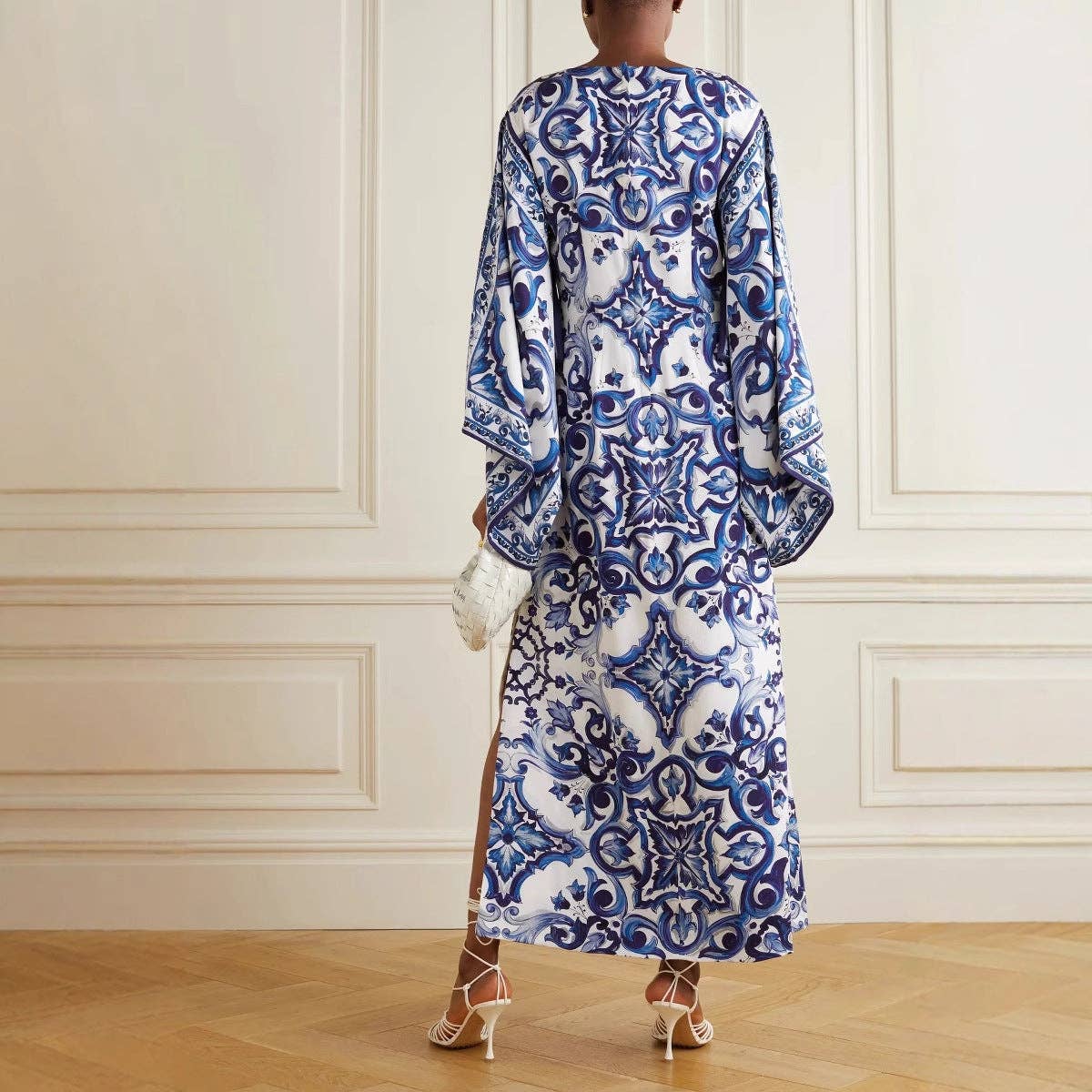 Featured Chinoiserie Chic 2025 EuropeanStyle Maxi Dress for wholesale on Faire9