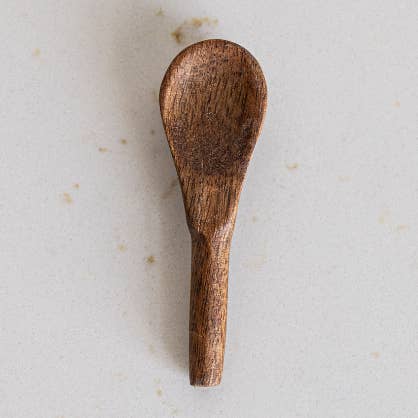 Mango Wood Salt Spoon for wholesale by Luxe B Co Canada