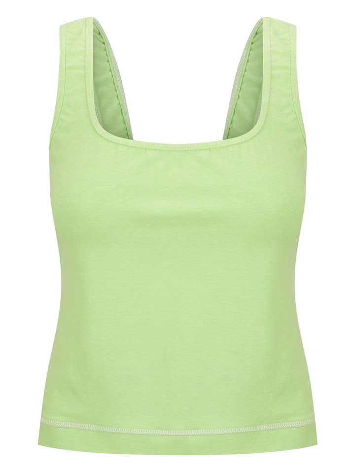Alpine Green Hemp Tank for wholesale by Shapes In The Sand
