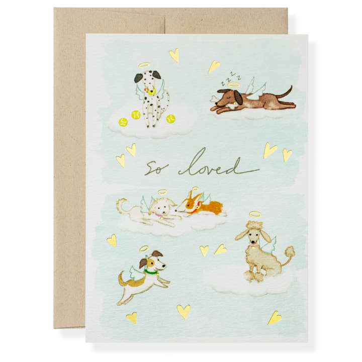 Karen Adams Designs - Wholesale Love card - Dog Heaven Greeting Card