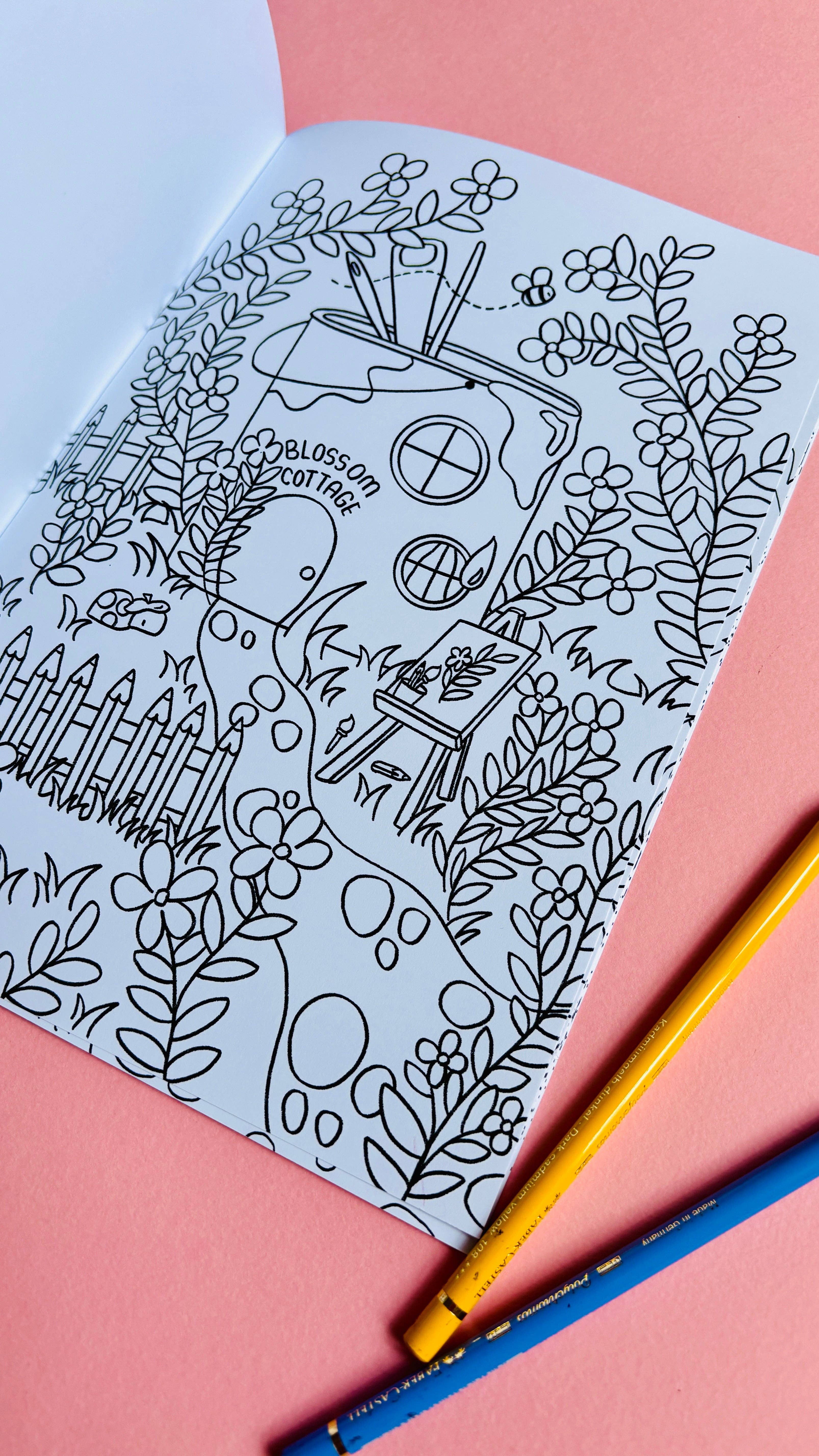 Pixiecraft - Wholesale Coloring & Activity Book - Adult - Fairy Colouring Book- Tiny Homes a Fantasy Colouring Book for Adults and Kids6